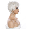 High Temperature Silk White Wig