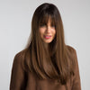 Gradient Brown Long Wig