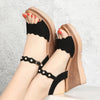 High Heel Wedge Sandals