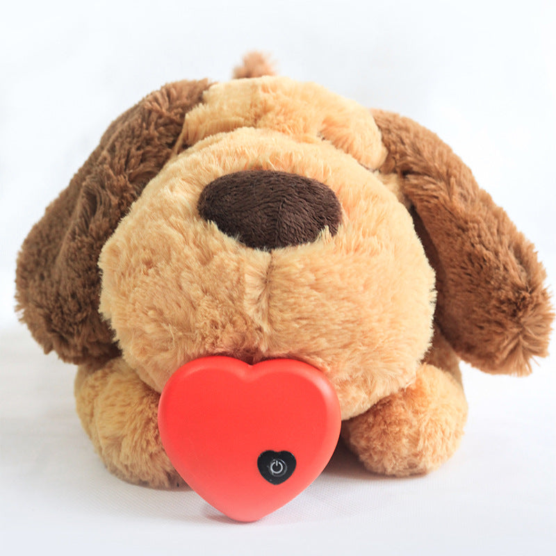 Accompanying Sleep Toy Dog Interactive Heartbeat Plush Toy