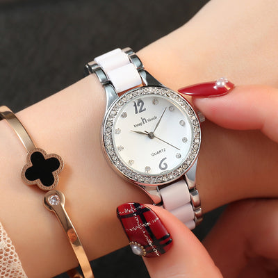 Luxury Diamond Quartz Watch