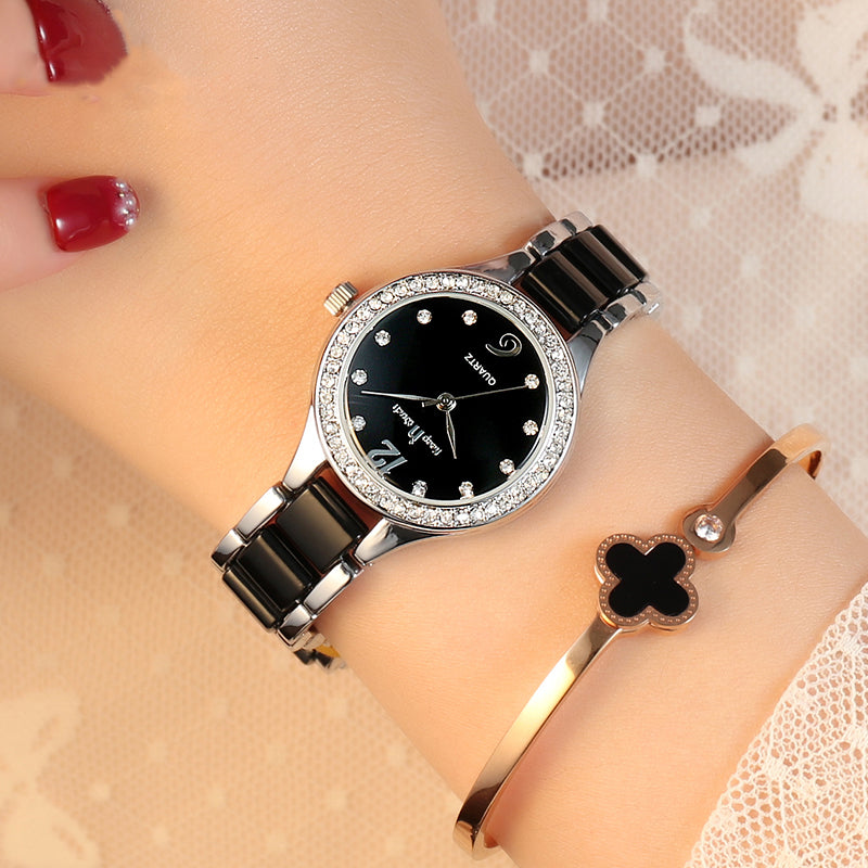 Luxury Diamond Quartz Watch