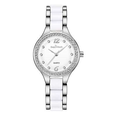 Luxury Diamond Quartz Watch