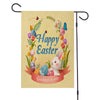 Easter Burlap Garden Flag