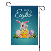 Easter Burlap Garden Flag