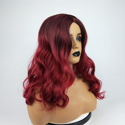 Long Curly Hair Gradient Wig