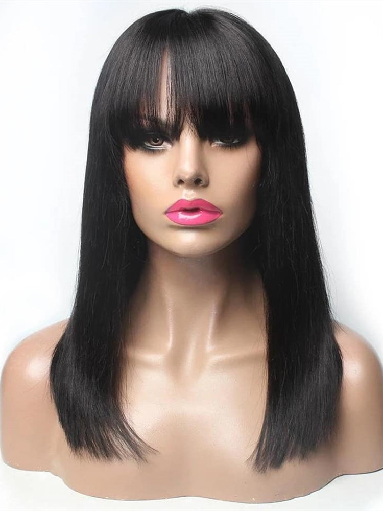 Straight Real Hair Long Wig