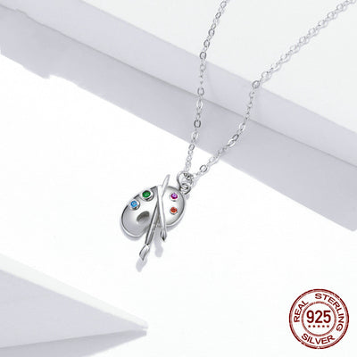 Sterling Silver S925 Zircon Necklace