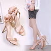 Stiletto Flower Satin Shoes