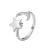 Rotatable Star-moon Ring