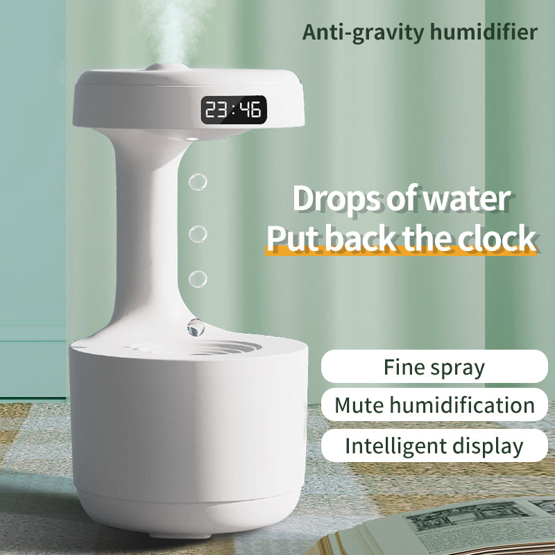 Bedroom Anti-Gravity Humidifier With Clock Water