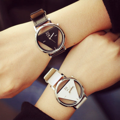 Double-sided Hollow Student watch