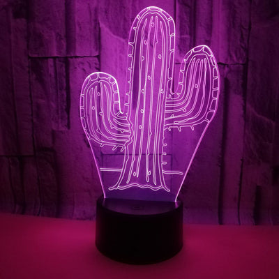 Cactus 3D Night Light