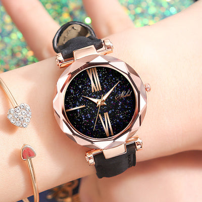 Ladies Starry Sky Face Watch