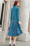 Slim Jacquard Wool Dress