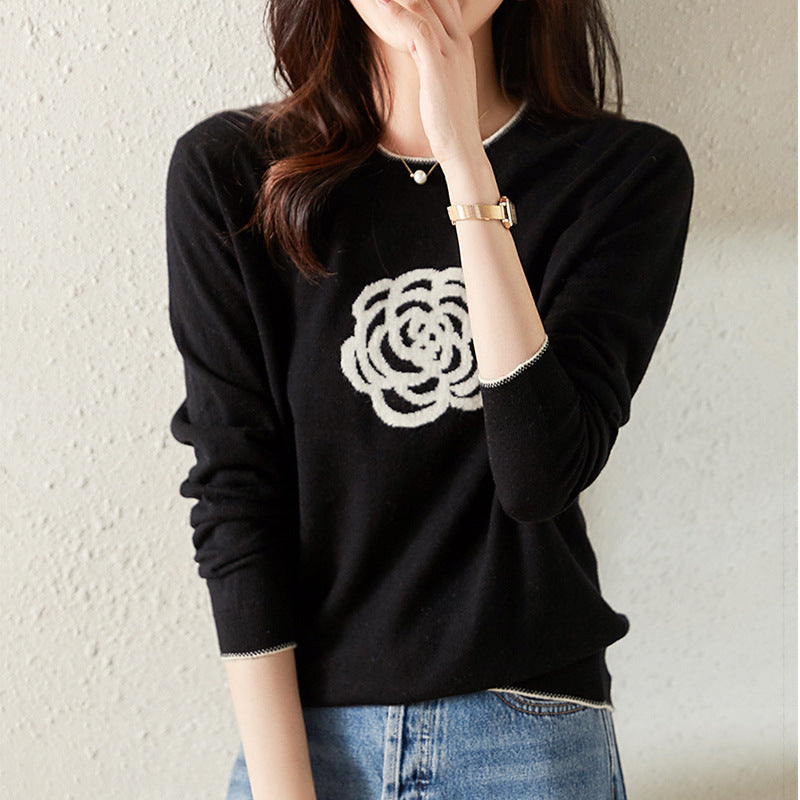 Fashionable Wool Knitted Blouse