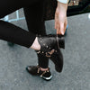 Studded Pointed Toe Ankle Boots