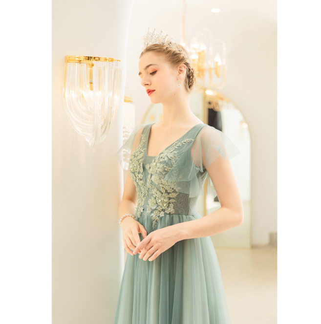 Light Green Bridal Toast Dress