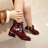 Studded Pointed Toe Ankle Boots