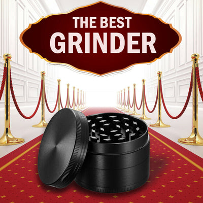 Herb Grinder 4-Piece Metal Small Hand Crusher