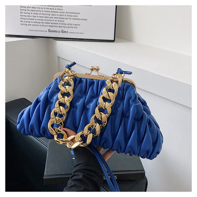 Embroidery Rhombus Chain Bag