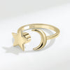 Rotatable Star-moon Ring