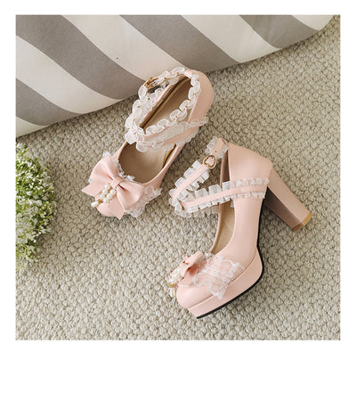 Bow Lace Mesh Shoes