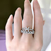 Silver Plated Diamond Ring