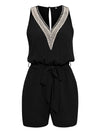 Lace V-neck Sleeveless Jumpsuit