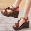 Floral Clasp Buckle Sandals