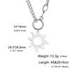 Clavicle Chain Sun Pendant Necklace