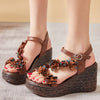 Floral Clasp Buckle Sandals