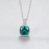 Emerald Zircon Pendant Necklace