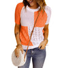 Color Block Knitted T-shirt