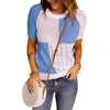 Color Block Knitted T-shirt