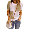 Color Block Knitted T-shirt