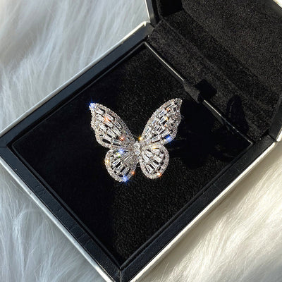 Dignified Hollow Butterfly Ring