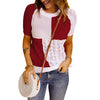 Color Block Knitted T-shirt