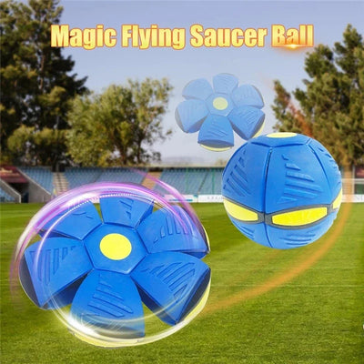 Pet Dog Toys Flying Saucer Ball Magic Deformation UFO Outdoor Sports Dog Training Equipment Dog's Play Flying Ball