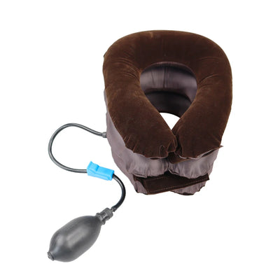 Neck Stretcher Inflatable Air Neck Traction Apparatus Device Soft Neck Cervical Collar Pillow Pain Relief Massage Relaxation