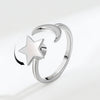 Rotatable Star-moon Ring