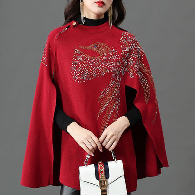 Fashion Thickened Sweater Cloak