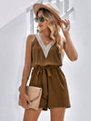 Lace V-neck Sleeveless Jumpsuit