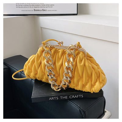 Embroidery Rhombus Chain Bag