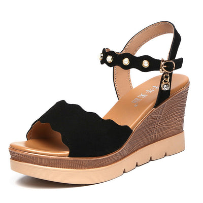 High Heel Wedge Sandals