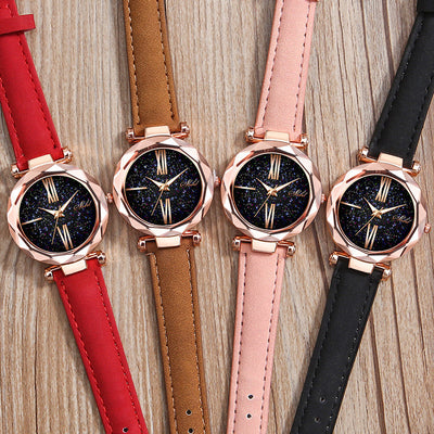 Ladies Starry Sky Face Watch