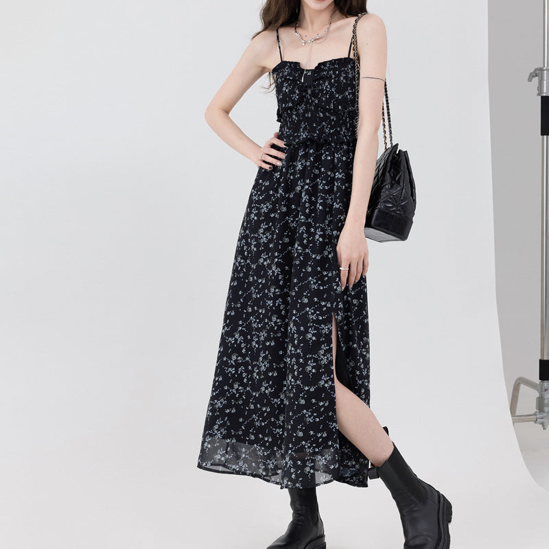 Minimalist Floral Long Dress