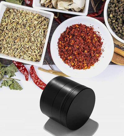 Herb Grinder 4-Piece Metal Small Hand Crusher