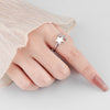 Rotatable Star-moon Ring