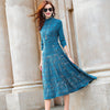 Slim Jacquard Wool Dress